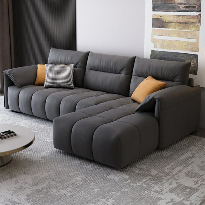 Convertible Combination sofa L-shaped Sofa gray 5