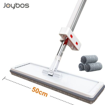 JOYBOS Flat Mop Plus 50CM Large Head Wet Dry Replacement Magic Self-squeezer Mop Magic Mop No Hand Wash Household Cleaning JB53 2