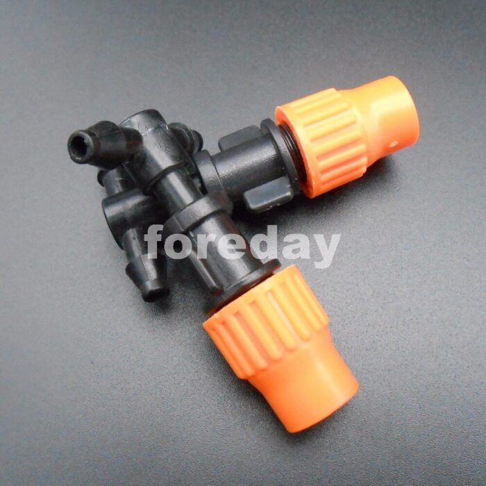 1000PCS NEW Tee micro spray atomizing nozzle 4MM T-joint adjustable Home Gardening 4 5MM greenhouses 1000PCS/LOT * FD036X1000 4