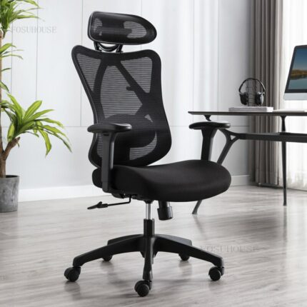 Modern Minimalist Office Chairs Lift Swivel Creative Fashion Backrest Gaming Chair Home Reclining Leisure Armrest Computer Chair 1