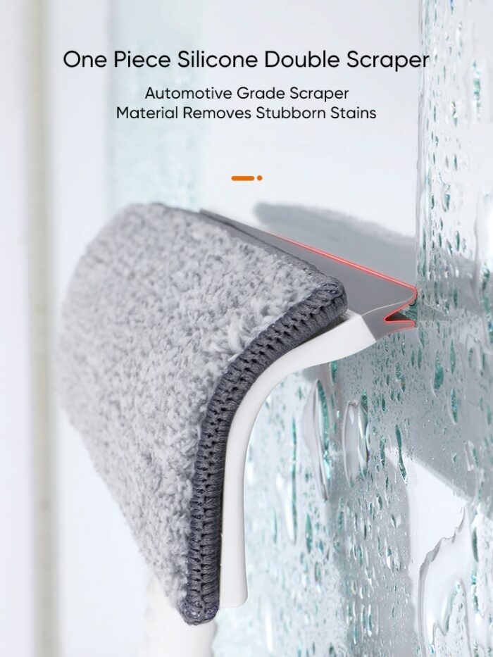 Window Washer Glass Brush Squeegee Mop Soft Microfiber Wiper Telescopic Multi-function Scraper Cleaning Dust Household Kitchen 4