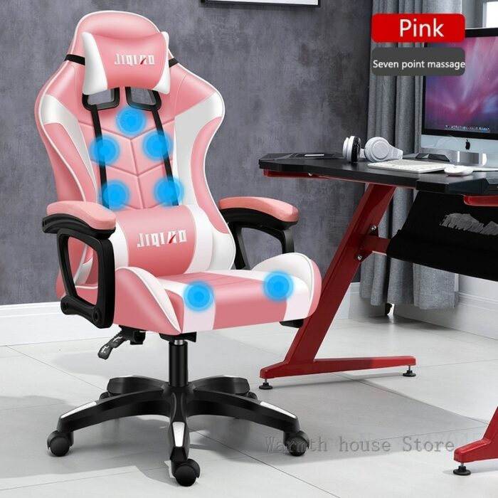 Gaming chair, office chair PU leather chair, ergonomic adjustable racing chair, swivel computer chair RU Warehouse freeshipping 5