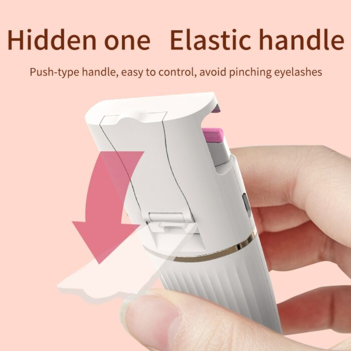 Electric Heated Eyelash Curler Curler Hot Eyelash Artifact Long-lasting Stereotyped Eyelash Curler USB Rechargable Makeup Tools 6