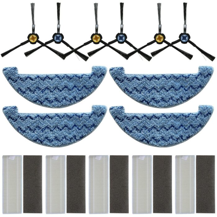 15pcs/set Mop Cloth Side Brush Filter Accessories Set For ZACO 501927 A9s Robot Sweeping Vacuum Cleaner Replacement Spare Part 1