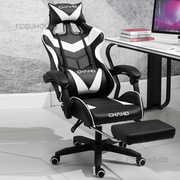 Electronic Competition Computer Chair Modern Simple Office Chairs Home Furniture Racing Chair Reclining Swivel Gaming Chair 4