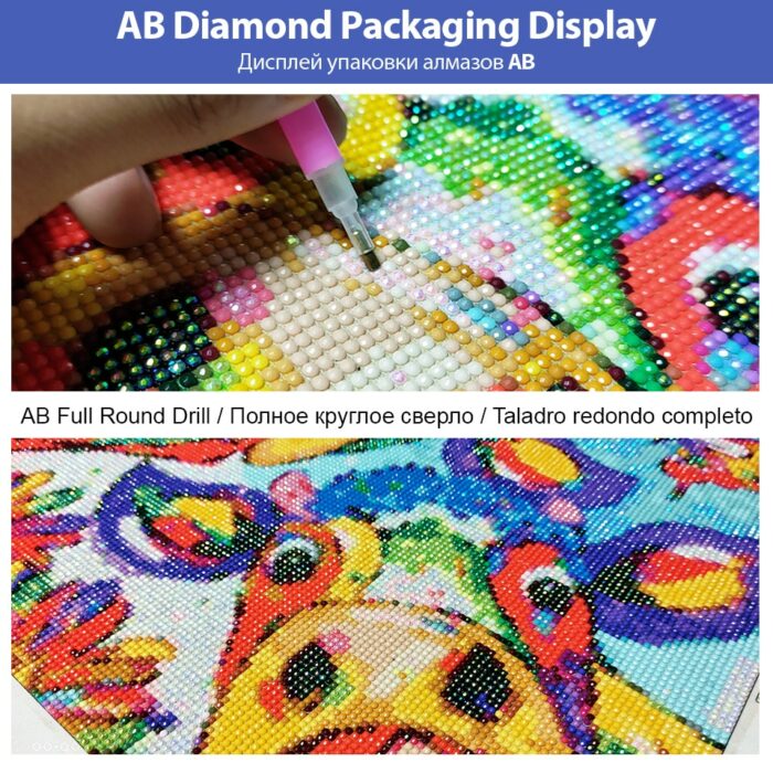 Diamond Painting 5D AB 50 Colors Santa Claus Gift Scenery Cartoon Mosaic Rhinestone Art Cross Stitch Embroidery DIY Home Decor 4