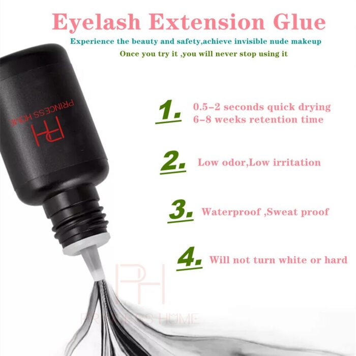 Private Label 5ml Black Lash adhesive Latex Free Extention Korean Eye Lash Glue Eyelash Extension Glue Eyelash Glue 4