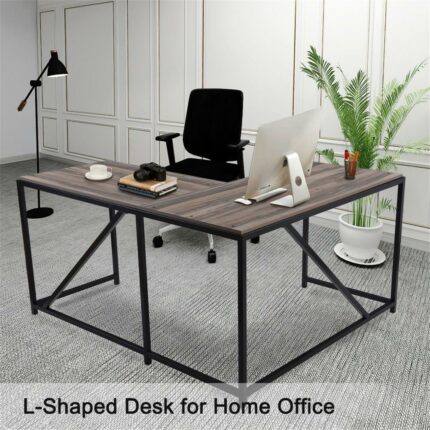 Practical Wide Desktop L Shaped Home Office Computer Desk Home Decoration 1