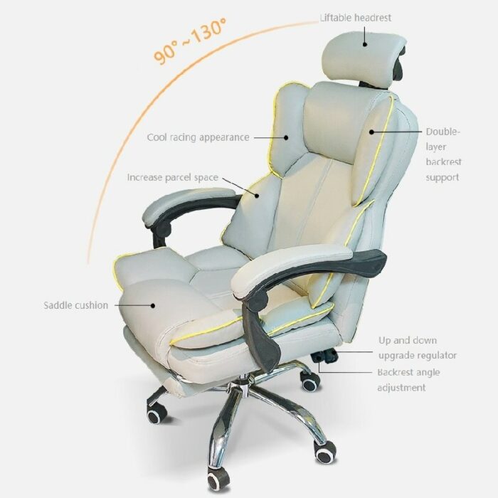 Home Comfortable Sofa Chair Ergonomic Design Game Live Gaming Chair Dormitory Computer Chair Large Angle Adjustable Office Chair 2