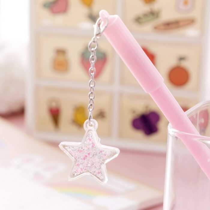 32 Pcs Girls' Unisex Pen Cute Star Pendant Cute Student Learning Stationery Examination Signature Pen Cheap Kawaii Stationery 3