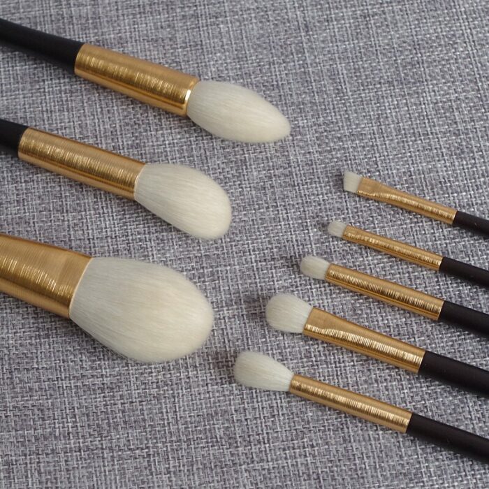 Professional Handmade Make Up Brush Set Soft Saikoho Goat Hair Face Powder Eye Shadow Brush Acrylic Handle Makeup Brushes Kit 5