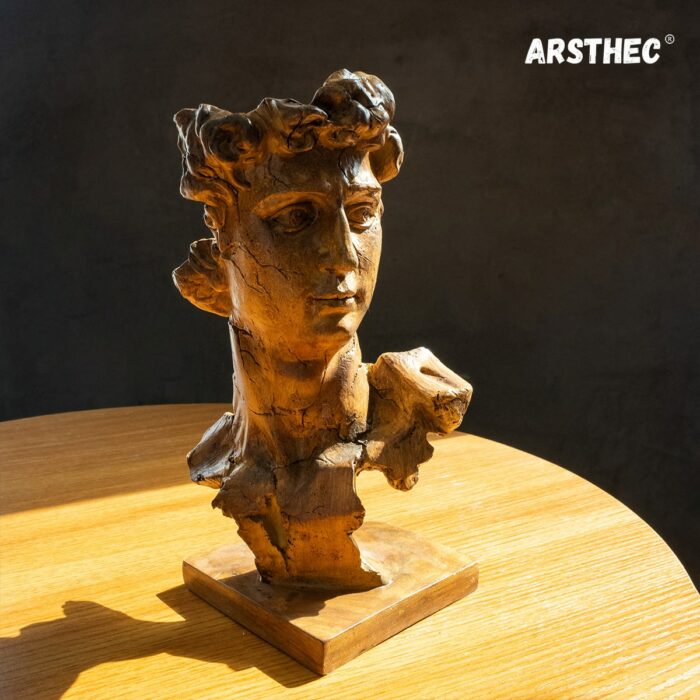 Bust David Art Sculpture Luxury Home Decoration Accessories Ornament Face Mask Statue Office Bar Drinks Cabinet Bookcase Craft 3