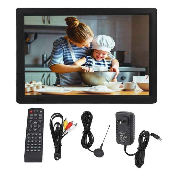 LEADSTAR 14 Inch Digital Television Multifunction Portable Digital Analog TV with Same Screen Function US Plug 110‑220V 1