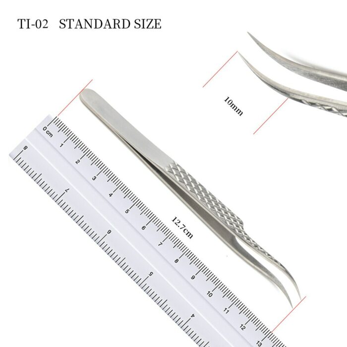 NAGARAKU Eyelash Extension Tweezers Makeup Titanium Alloy High Quality Perfect Elasticity Labor-saving Professional Tweezers 5