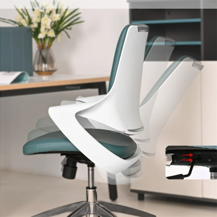 Modern Leather Office Chairs for Office Comfortable gaming Chair Study Business Boss Ergonomic Backrest Swivel Computer Chair 3