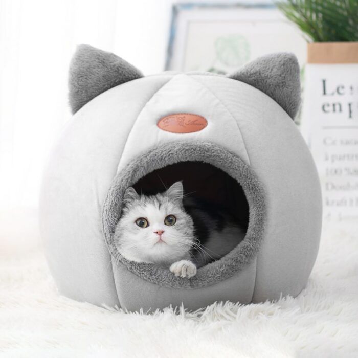 New Deep Sleep Comfort In Winter Cat Bed Iittle Mat Basket Small Dog House Products Pets Tent Cozy Cave Nest Indoor Cama Gato 3