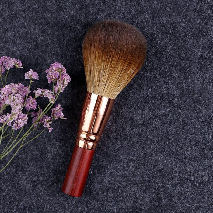 QINZHI Professional Handmade Make Up Brush 103 Large Round Face Powder Brush Short Handle Soft Red Fox Hair Makeup Brushes 4