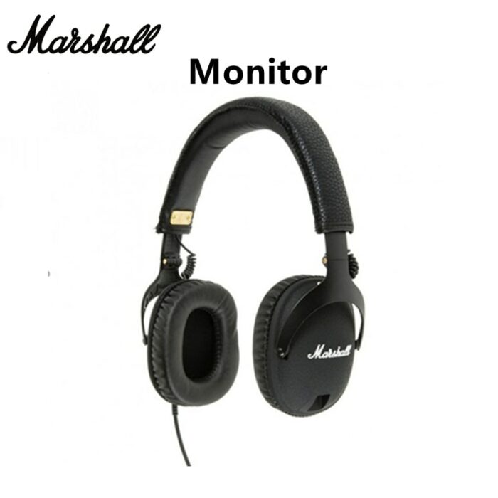 Original Marshall Monitor 3.5mm Wired Headsets HiFi Gaming with Mic Headphones Sport Earphone for Pop Rock Music 2