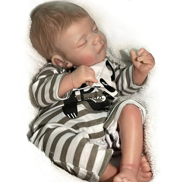 45CM High Quality Realistic Babies Doll Sam Baby Reborn Toddler Popular Doll Soft Cuddle Body 3