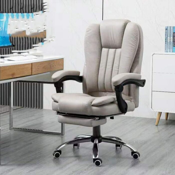 Modern Minimalist Office Chairs Office Furniture Comfortable Leisure Armrest Boss Chair Creative Home Lift Swivel Backrest Chair 3