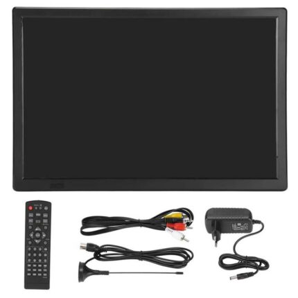 16inch Digital Portable TV Mini Television HD 1080P Digital Television Support FM Radio Function for Car Travel 100-240V 1