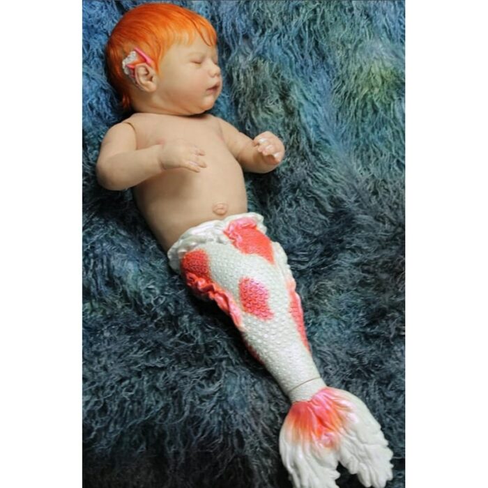 25inch Reborn Doll Kit Rhynn Merbaby Lifelike Full Body Soft Touch Fresh Color Birthday Gift Doll Toy 1