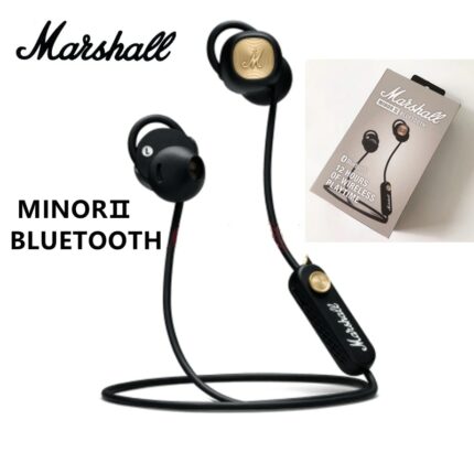 Original Marshall Minor II Wireless Bluetooth Earphone Deep Bass Headphones For Pop Rock Music with Microphone Magnetic Suctio 2