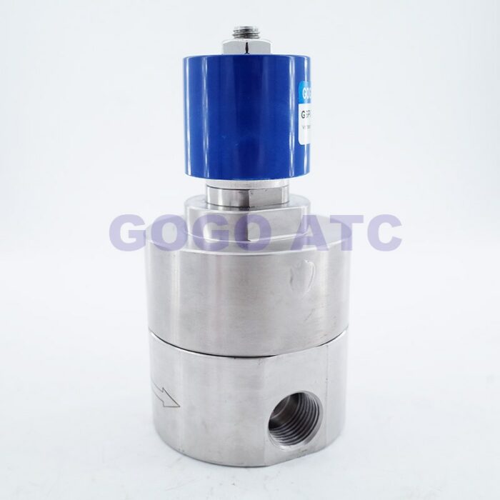 300bar 36MPa 2 way water high pressure solenoid valve 1/4 3/8 1/2 220V 24V Orifice 10mm N.C GSPG SS304 large flow valve 5