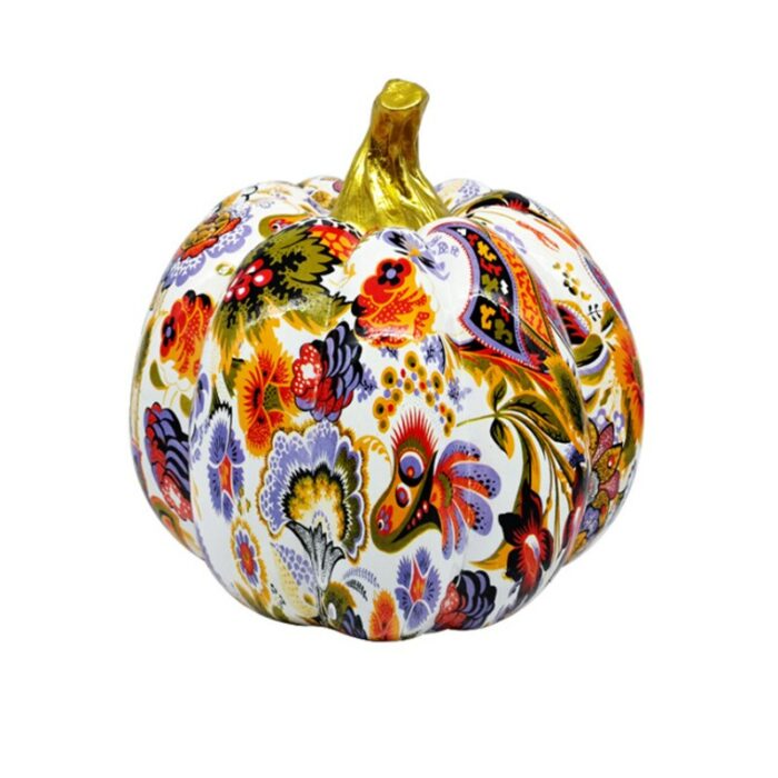 Modern Creative Painted Colorful Pumpkin Figurines Decoration Home Wine Cabinet Office Decoration Desktop Decoration Crafts 6