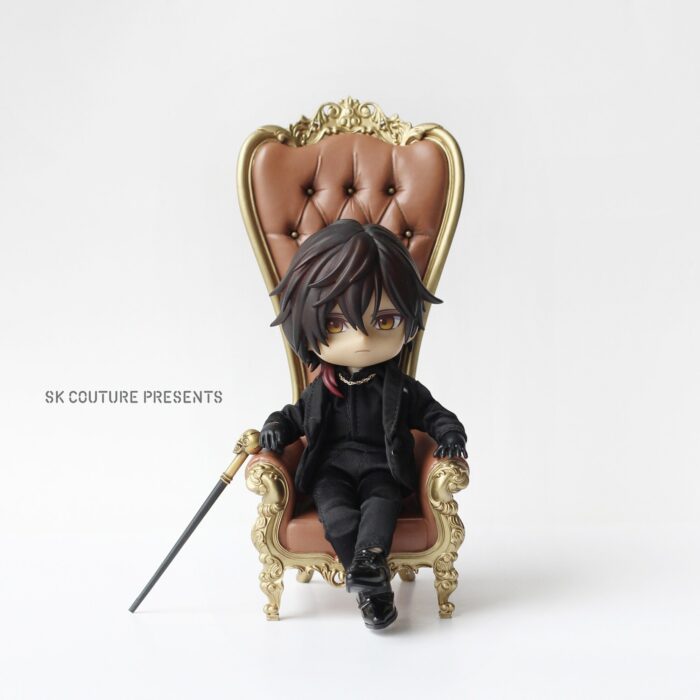 SK Couture King's chair for Obitsu 11, OB11, Gsc doll, 2Ddoll 4