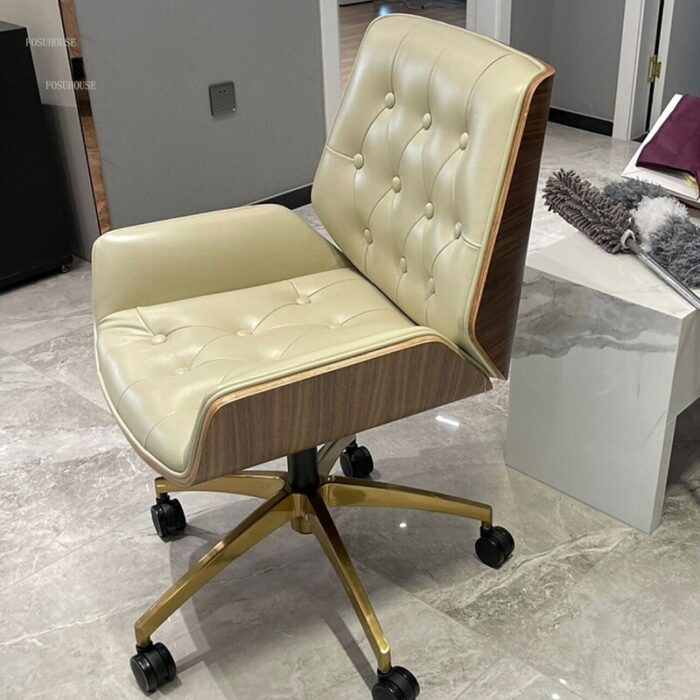 Nordic Back Office Chairs Modern Lift Swivel Chairs Office Furniture Home Study Comfortable Computer Chair Bedroom Gaming Chair 6