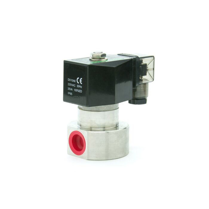 1/8" 1/4" Normally Close High Pressure 200bar/100bar Solenoid Valve 304 Stainless Steel Solenoid Valve 220VAC DC12V/24V 4