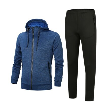 Men Casual Tracksuit Spring Autumn Sportwear Suits Running Sports Suits With Zipper Jacket And Pants 2 Pieces Men Fitness Kits 1