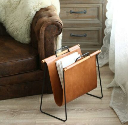 Office Decorative Magazine Newspaper Rack Metal Floor Data Storage Holder For Bedroom Study Living Room Magazine Holder Stand 2