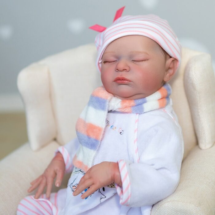 50CM Newborn Baby Size Reborn Baby Popular Laura Lifelike Soft Touch Cuddly 3D Skin Visibile Veins High Quality Art Doll 2