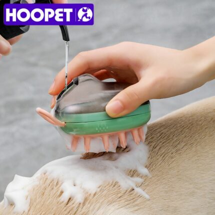 HOOPET Pet Accessories For Dogs Massager Brush Bathroom Puppy Cat Massage Comb Grooming Shower Brush For Bathing Soft Brushes 1