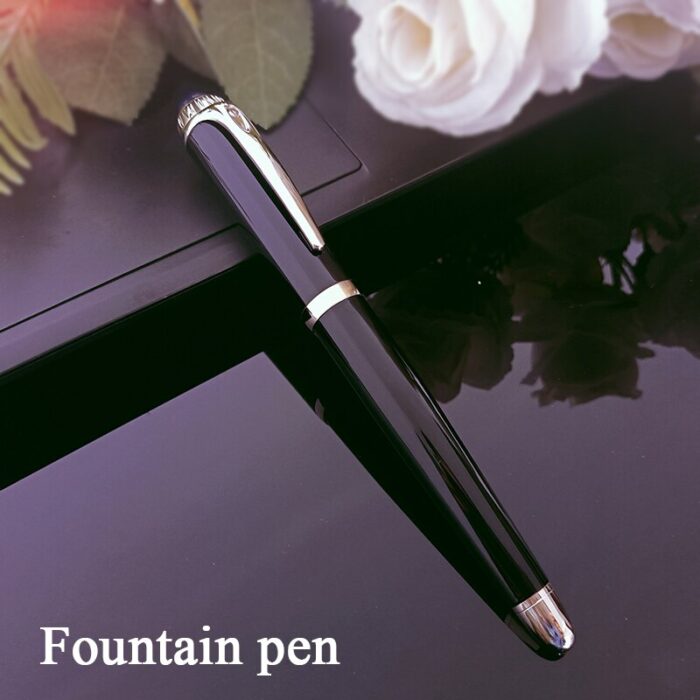 High-quality resin pen cover with sapphire rotatable ink pen famous luxury brand office writing signature pen 2