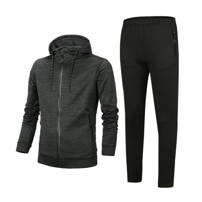 Men Casual Tracksuit Spring Autumn Sportwear Suits Running Sports Suits With Zipper Jacket And Pants 2 Pieces Men Fitness Kits 5