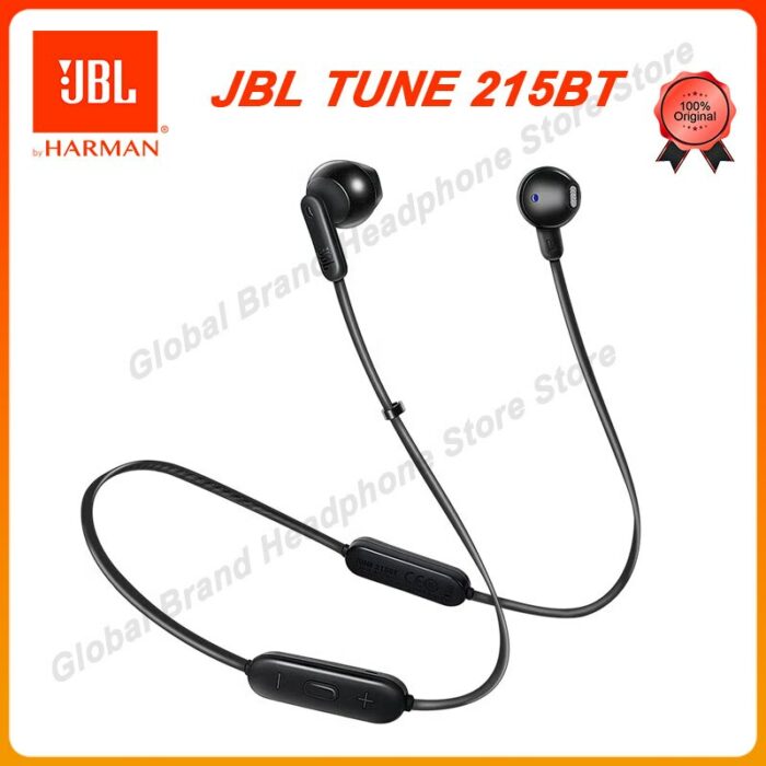 Original JBL TUNE 215BT Bluetooth 5.0 Earphone Wireless Sport Earbuds T215BT Pure Bass Headphone Headset Stereo Call with Mic 1