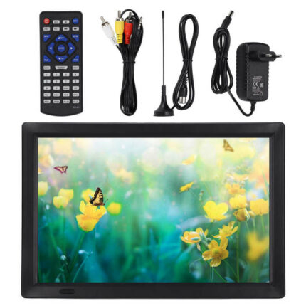 LEADSTAR 14 Inch Color TFT-LED Digital TV Portable Television with Stand for Home Car Outdoor Travel EU Plug 110‑220V 1