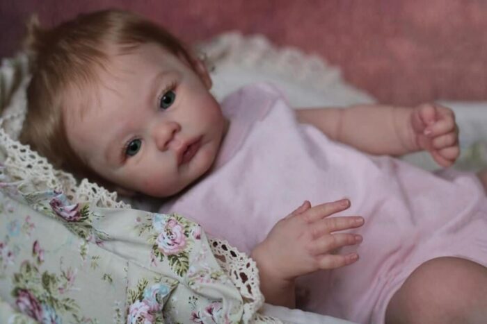 49CM Newborn Baby Girl Reborn Doll Meadow Soft Cuddly Body Lifelike Soft Touch 3D Skin with Visible Veins Art Doll 1