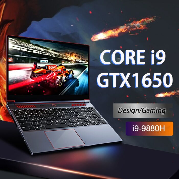 16.1 Inch Nvidia GTX1650 4G Intel Core i9 9880H Mini PC Fingerprint Max 64GB DDR4 2TB SSD Gaming Laptop Notebook Metal Ultrabook 2