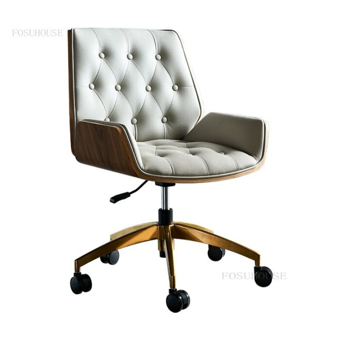 Nordic Office Chairs Office Furniture Swivel Chair Computer Chair for Bedroom Armchair Backrest Chair Desk Chair Vanity Chair 1