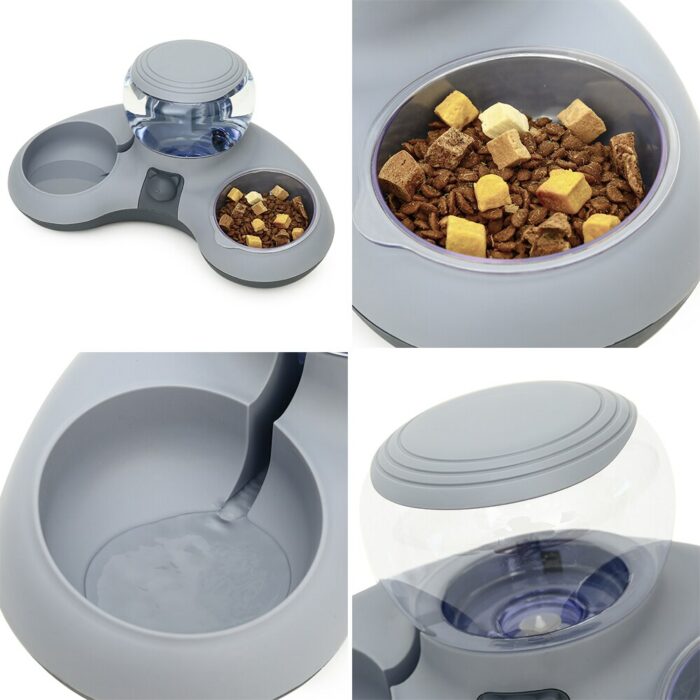 HOOPET New Style Cat Automatic Drinking Feeding Bowl Anti-overturning Non-slip Bowl for Cats Dogs Cat Food Holder Teddy Dog Bowl 6