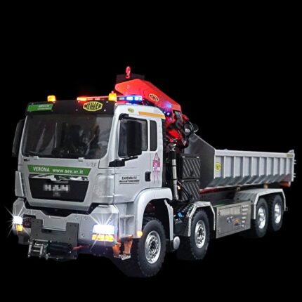 1/14 Truck RC Model Metal Toy LS-Z0031 Hydraulic Roller Truck Crane Truck Construction RTR Vehicle Model Boy Toy 1