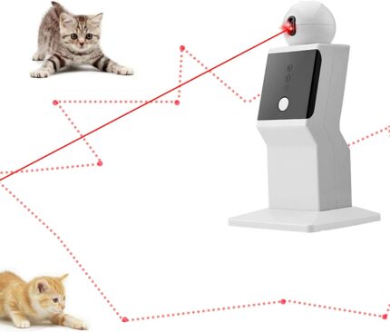 ATUBAN Cat Laser Toy Automatic,Random Moving Interactive Laser Cat Toy for Indoor Cats,Kittens,Dogs,Cat Red Dot Exercising Toy 1