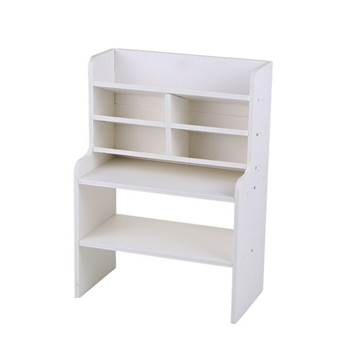 Desktop Rack Multi-layer Student Dormitory White Storage Box Simple Modern Cosmetics Storage Organizer Home Office Supplies 6