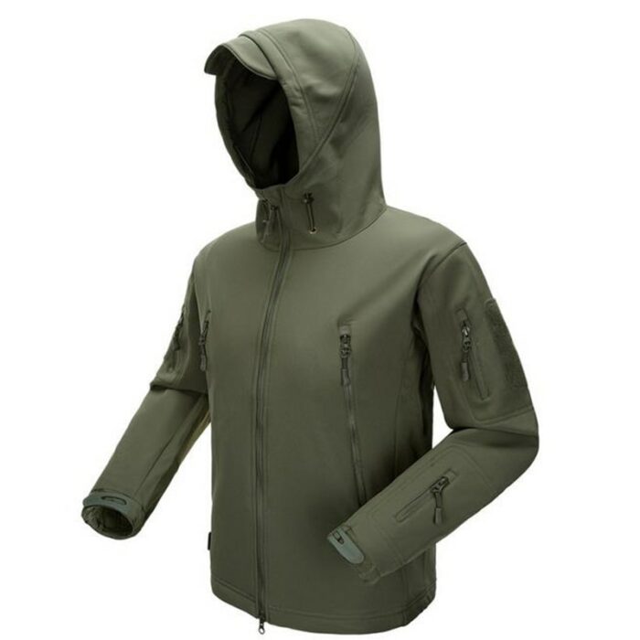 ESDY Outdoor Jacket Coat Water-resistant Luker TAD Shark Skin Soft Shell Hoodie Military Airsoft Camping Hiking Clothing WST115 1