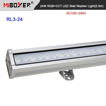 MiBoxer 0.5m long 24W RGB+CCT LED Wall Washer Light Waterproof IP66 High Voltage Dimming Outdoor Lamp 2.4G Remote control 1