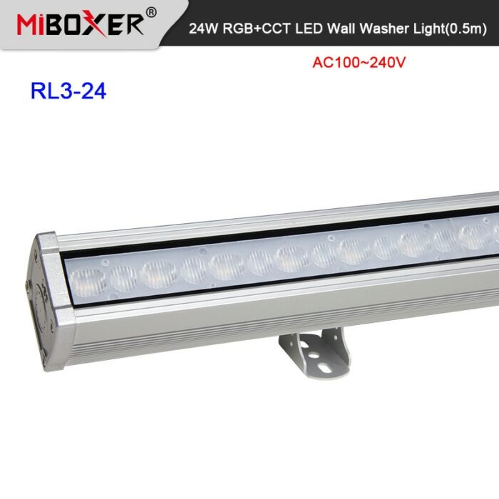 MiBoxer 0.5m long 24W RGB+CCT LED Wall Washer Light Waterproof IP66 High Voltage Dimming Outdoor Lamp 2.4G Remote control 1